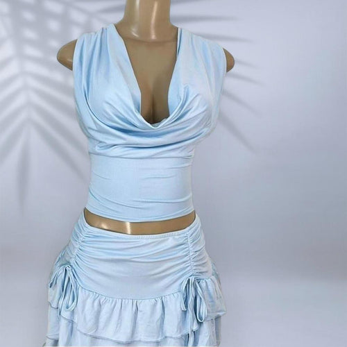 Baby Blue Two-Piece Set