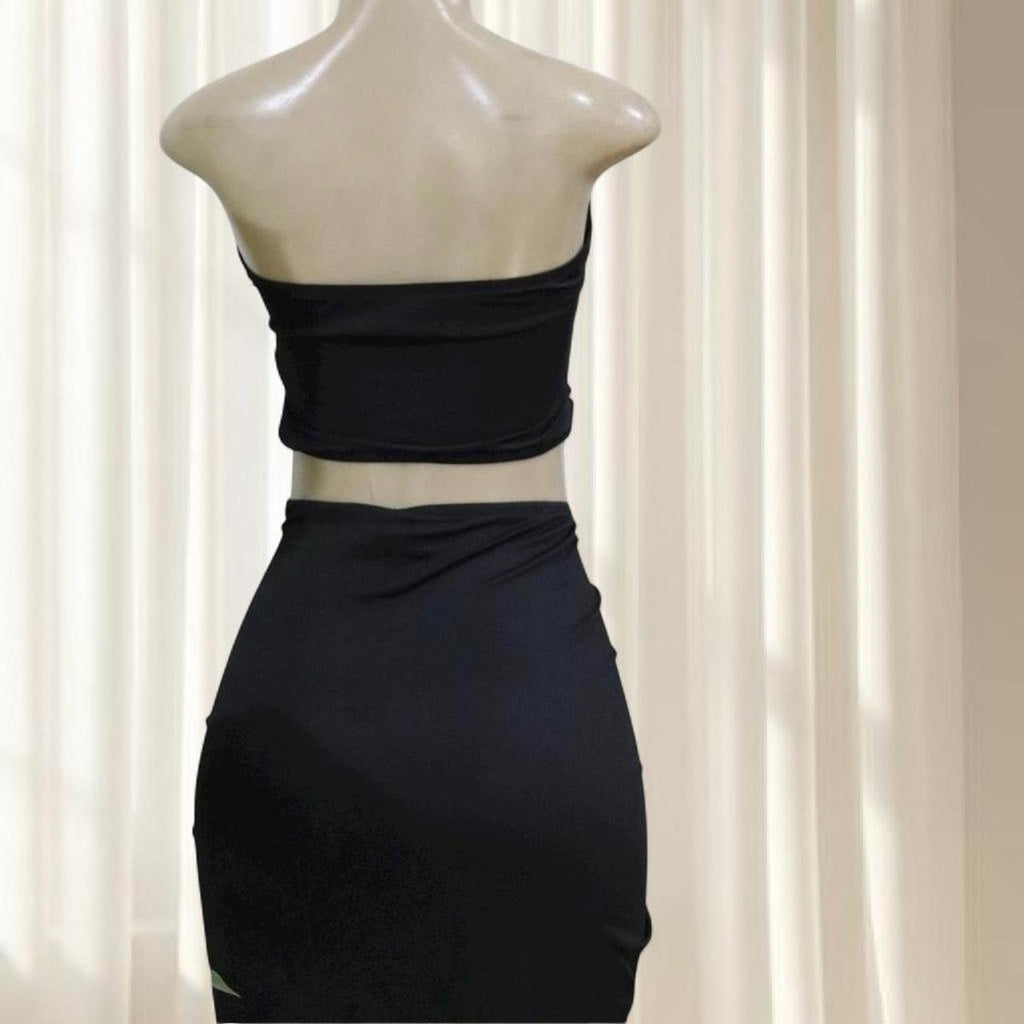 Chic Black Two-Piece Set