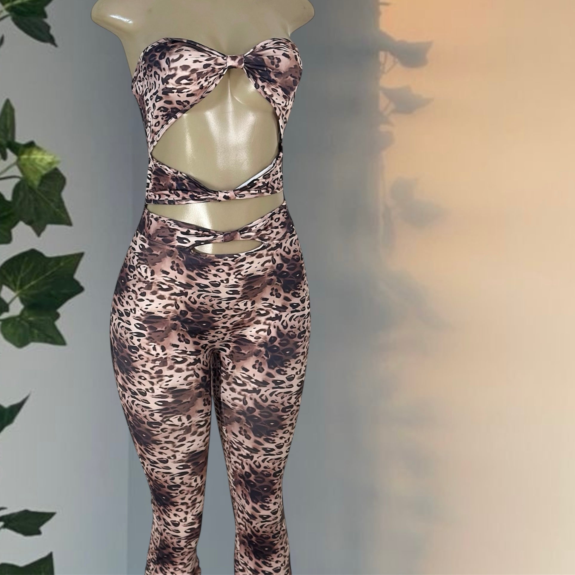 Leopard Print Jumpsuit