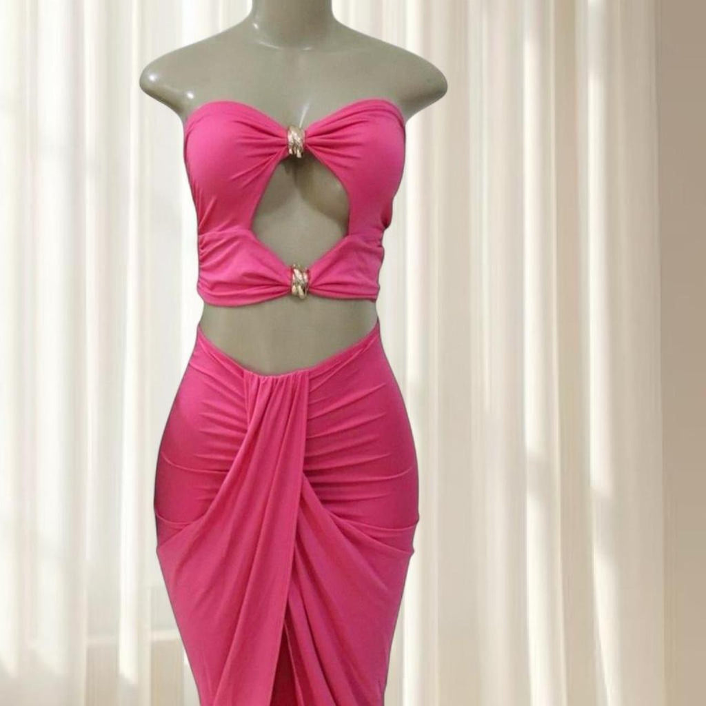 Hot Pink Two-Piece Set