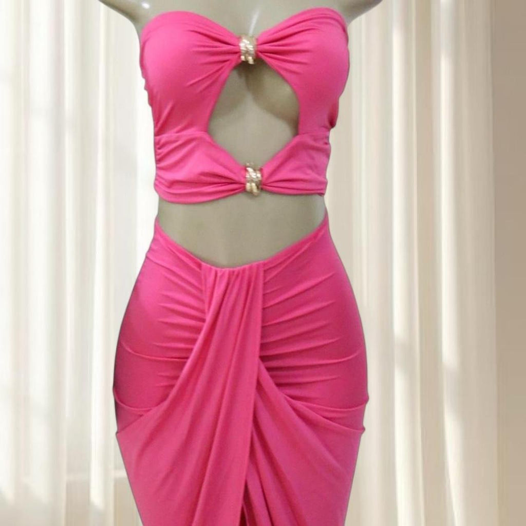 Hot Pink Two-Piece Set
