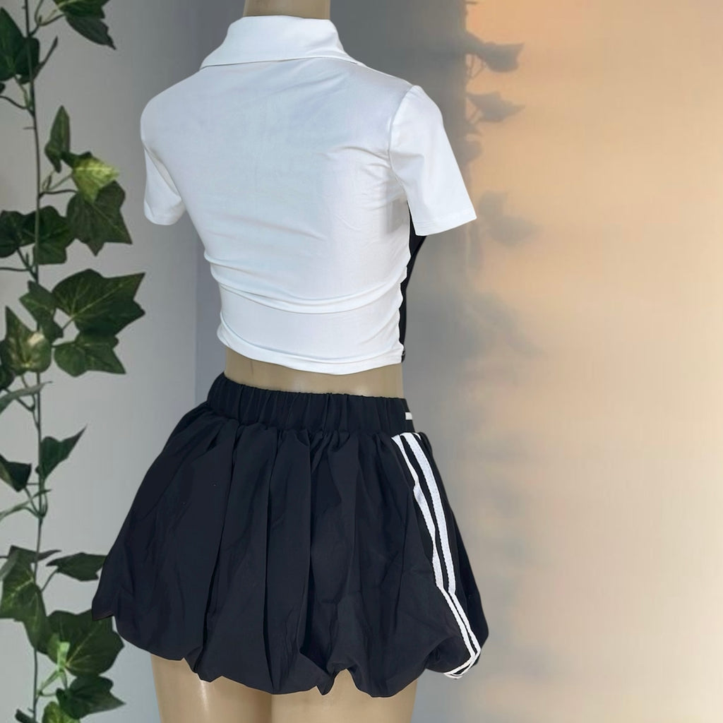 Black & White Two-Piece Set