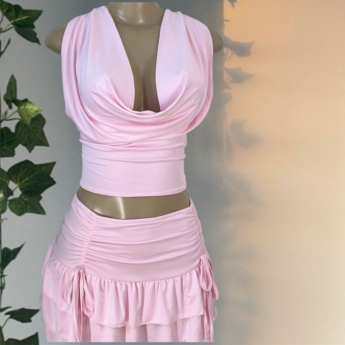 Baby Pink Two-Piece Set
