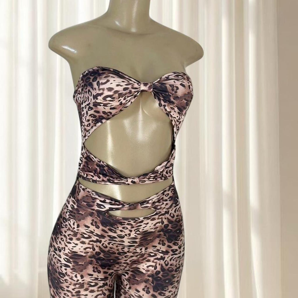 Leopard Print Jumpsuit