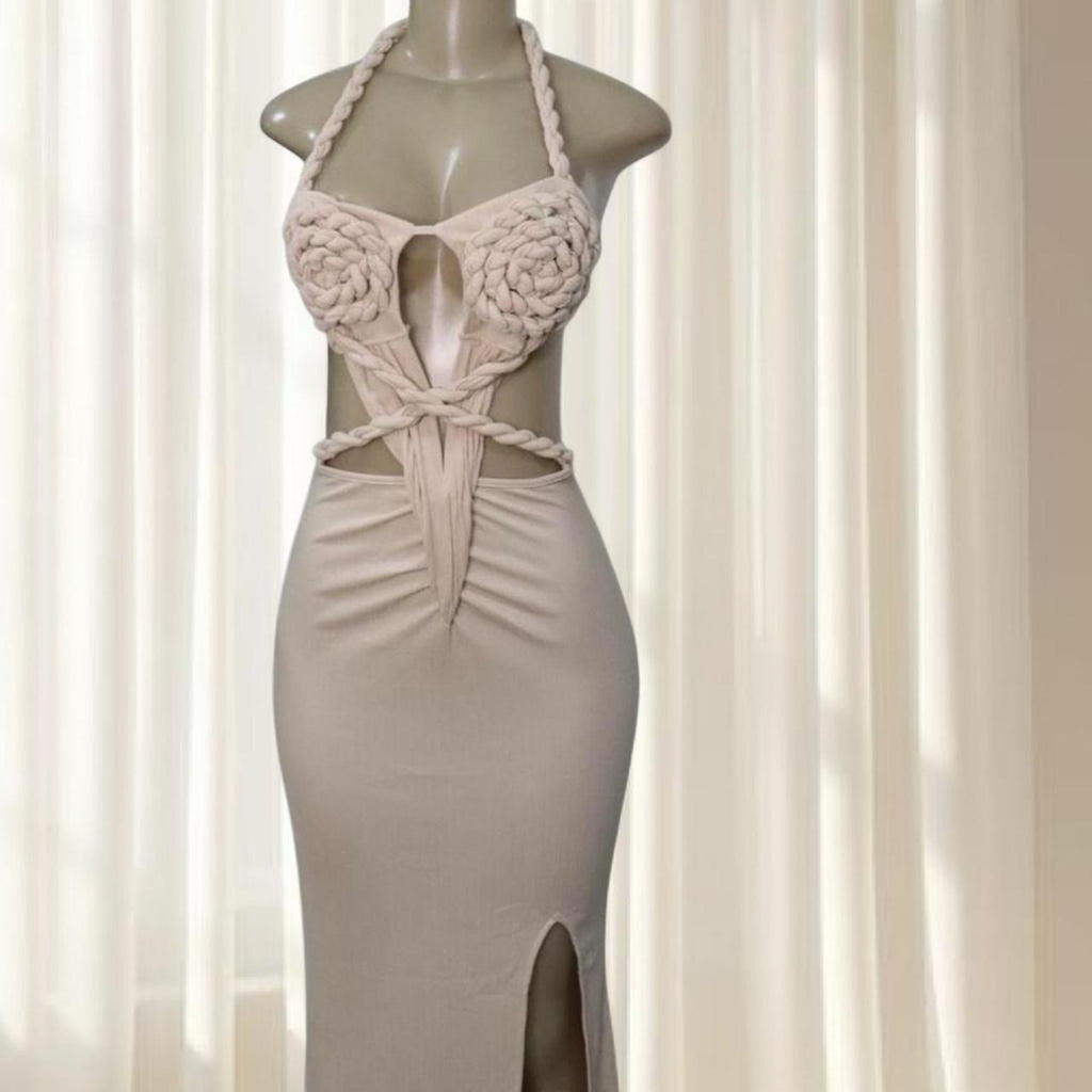 Stunning Nude Maxi Dress