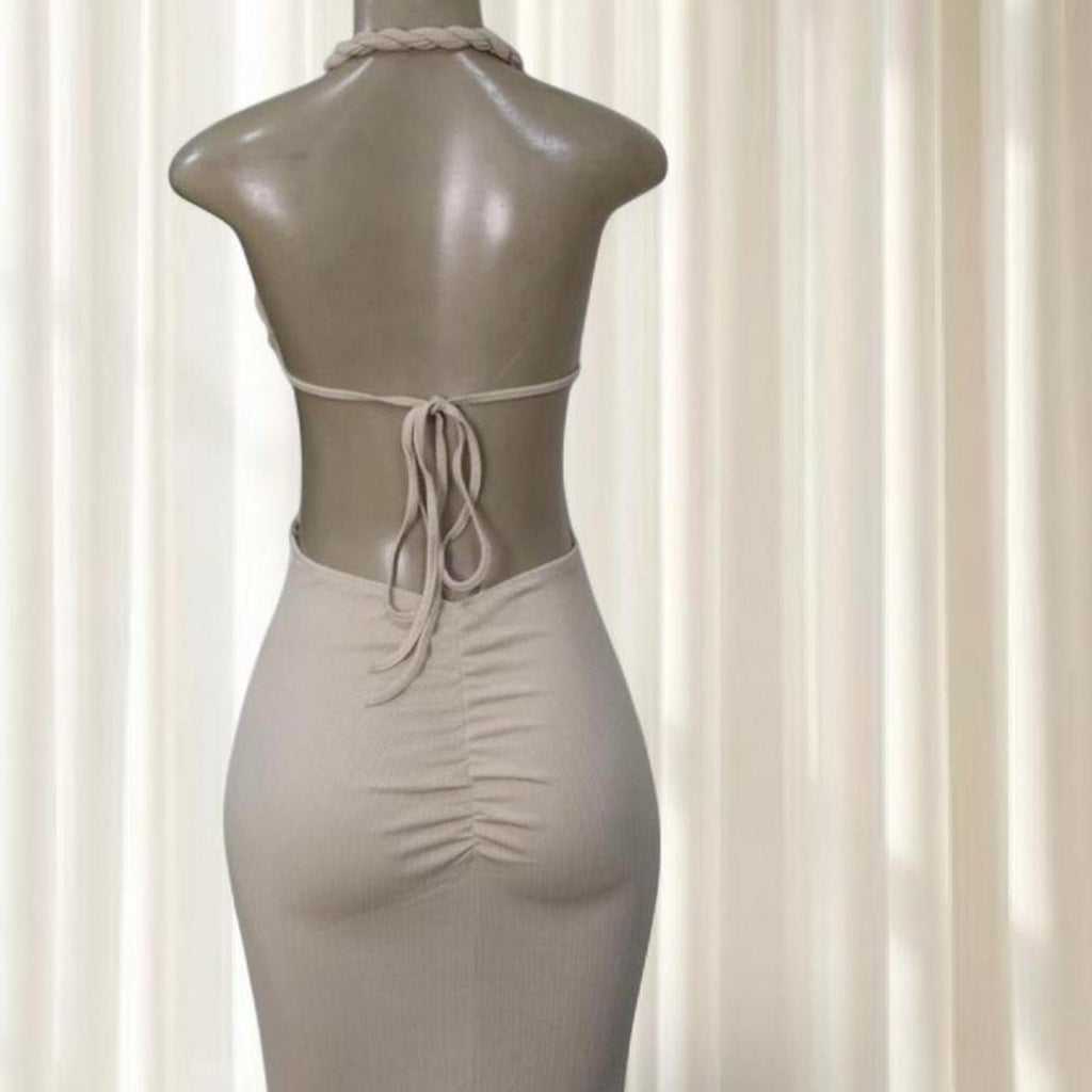 Stunning Nude Maxi Dress