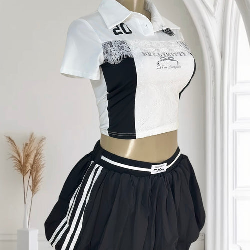 Black & White Two-Piece Set