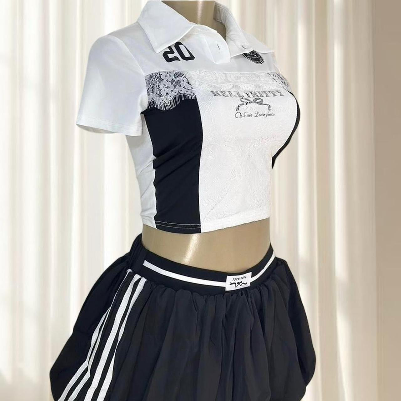 Black & White Two-Piece Set