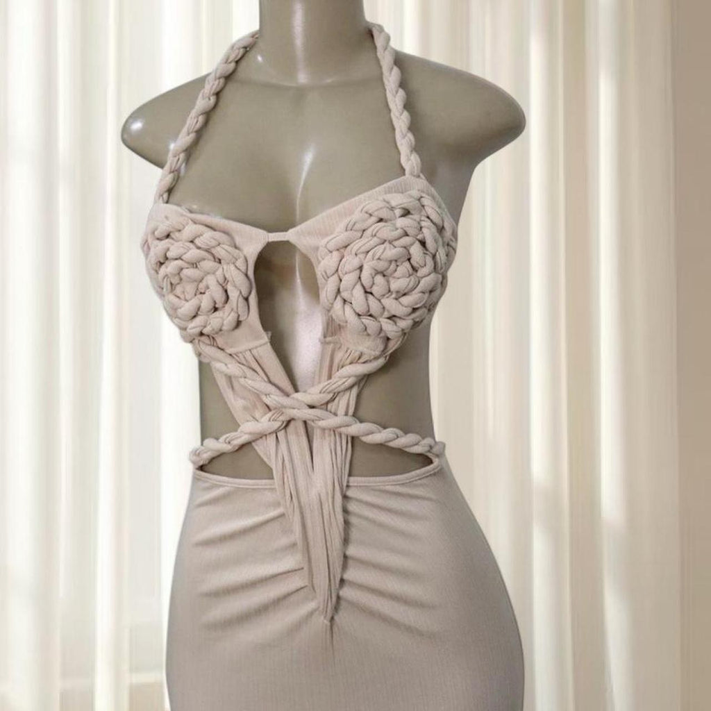 Stunning Nude Maxi Dress