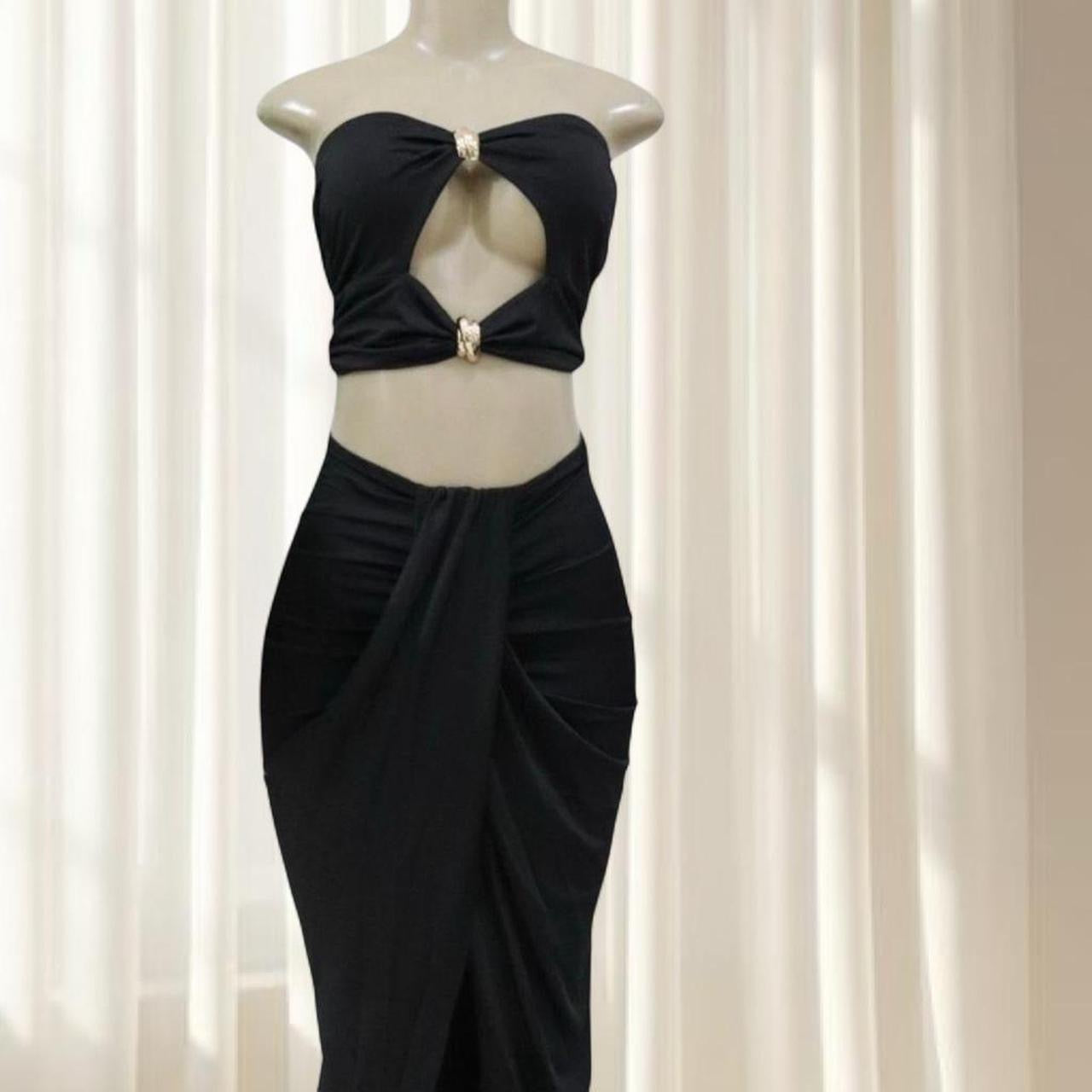 Chic Black Two-Piece Set